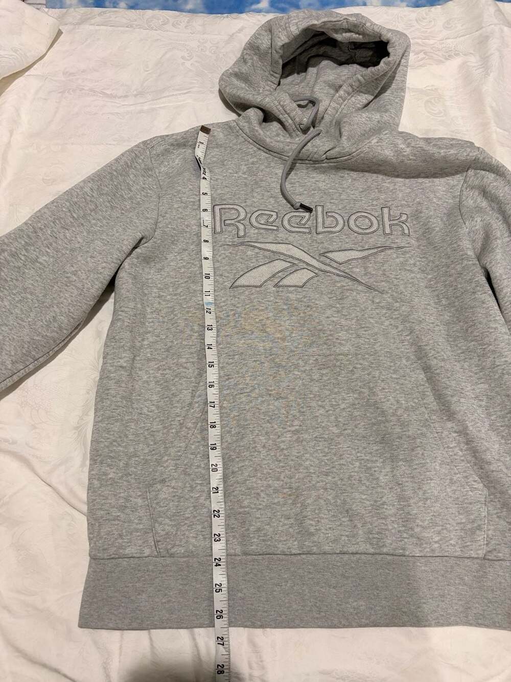 Reebok Cotton Fleece Hooded Sweatshirt,